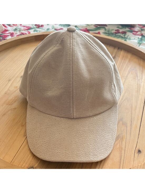 Anthropologie Wyeth adjustable suede leather Beige Baseball Cap main image 4